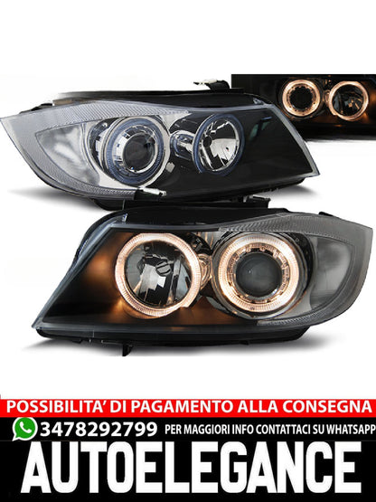 FARI ANTERIORI ANGEL EYES NERO per BMW E90/E91 03.05-08.08