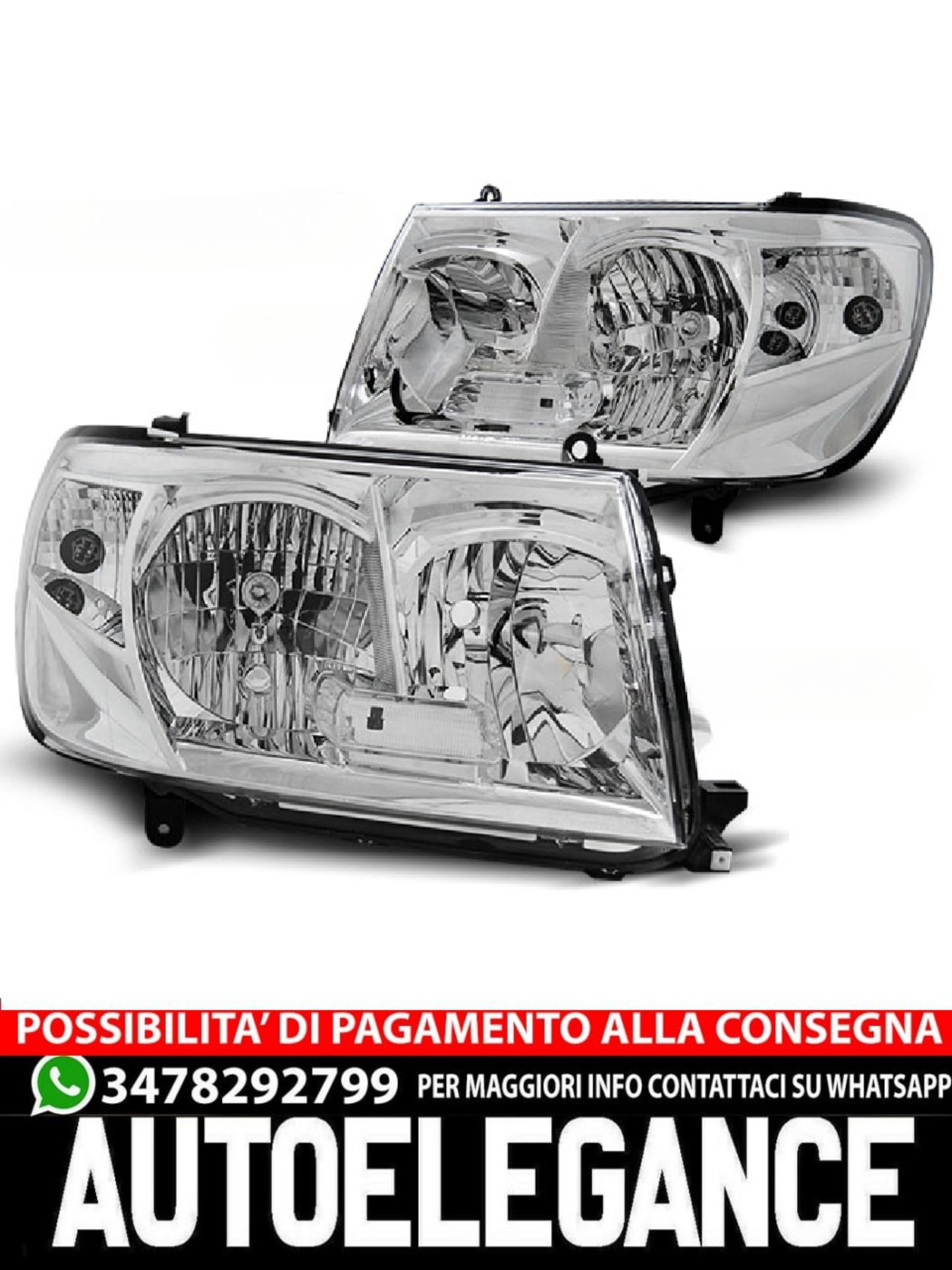 FARI ADATTI PER TOYOTA LAND CRUISER FJ100 05-06 CROMATO