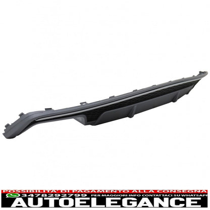 Diffusore d'aria per mantovana paraurti posteriore adatto per audi a7 4g facelift (2015-2018) solo design s7 paraurti standard