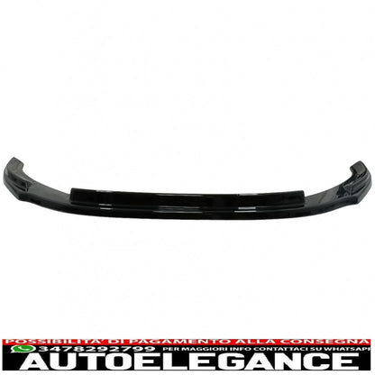 Additional spoiler lip for front bumper suitable for VW Transporter T6 (2015-up) glossy black 