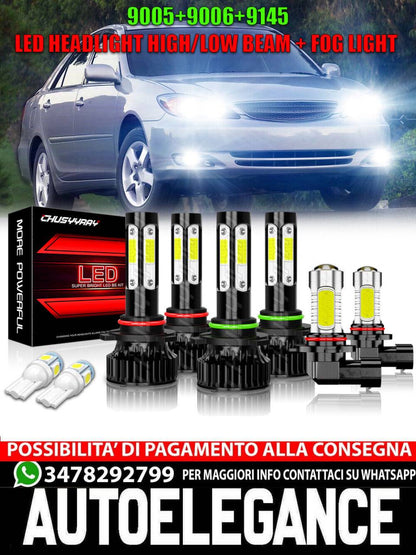 Para for Toyota Corolla 2005 2006 2007 2008 LED high low headlight + antiniebla light