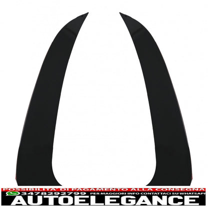 Alette laterali paraurti posteriore adatte per mercedes classe c w206 sport line (2021-up) pianoforte nero AUTOELEGANCERICAMBI