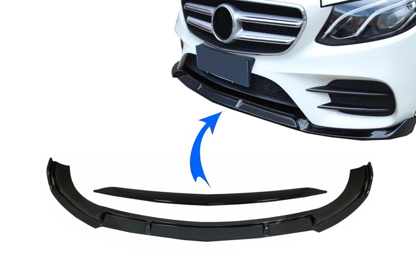Labbro anteriore per Mercedes Classe E W213 S213 C238 16-19 look sportivo-mostra il titolo originaleTesto originaleFrontlippe für Mercedes E-Klasse W213 S213 C238 16-19 Sport Look