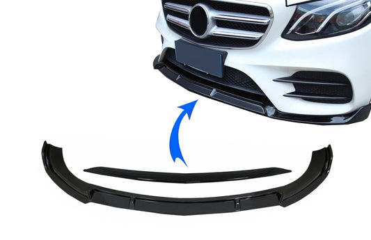 Labbro anteriore per Mercedes Classe E W213 S213 C238 16-19 look sportivo-mostra il titolo originaleTesto originaleFrontlippe für Mercedes E-Klasse W213 S213 C238 16-19 Sport Look