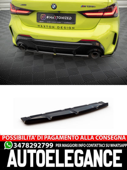 SPLITTER POSTERIORE CENTRALE adatto per V.2 BMW M135I F40  (2019 - )