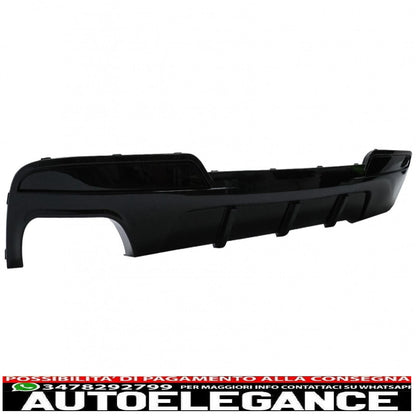 Diffusore d'aria sinistro a doppia uscita adatto per bmw serie 5 f10 f11 berlina touring (2011-2017) m-performance design nero pianoforte