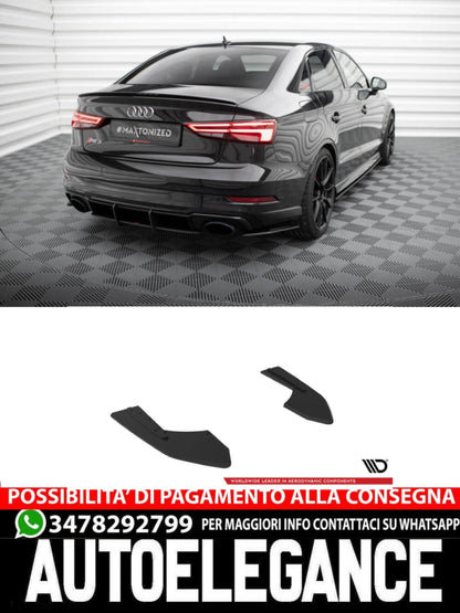 STREET PRO SPLITTER LATERALI POSTERIORI adatti compatibili per AUDI RS3 BERLINA 8V FACELIFT