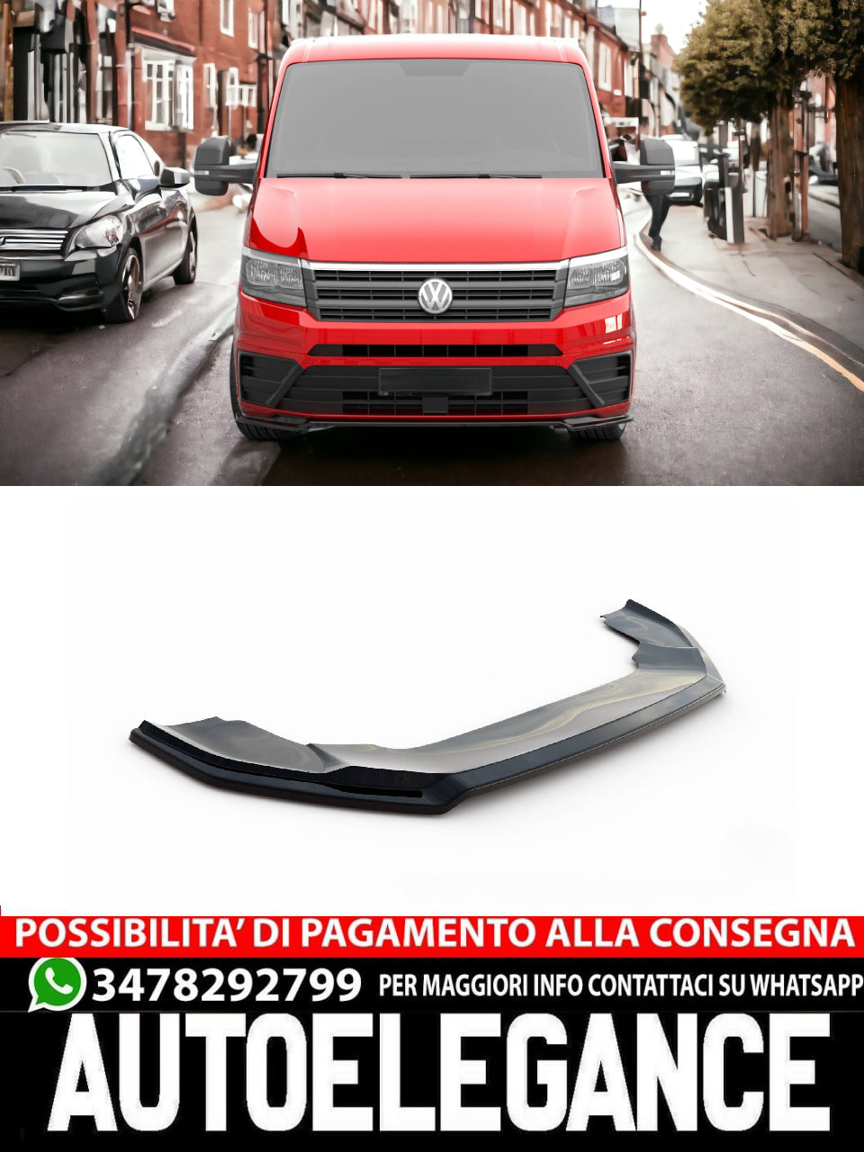 SPLITTER ANTERIORE V.2 VOLKSWAGEN CRAFTER MK2