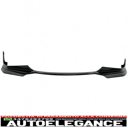 Labbro spoiler paraurti anteriore adatto per BMW serie 3 G20 berlina G21 Touring (2018-up) con estensione minigonne laterali M Sport Piano Black