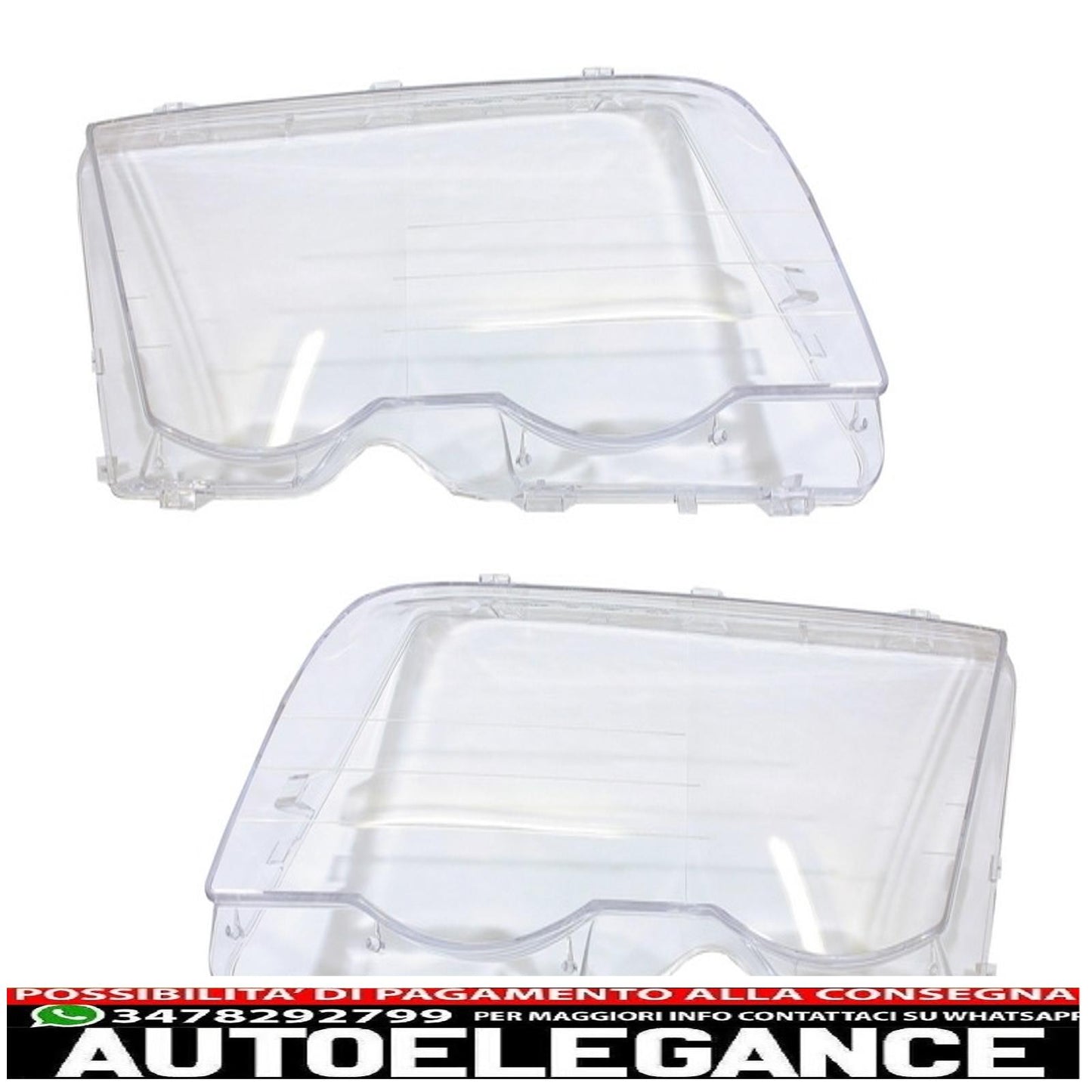 headlight glasses suitable for bmw e46 3 series (1998-2001) pre restyling