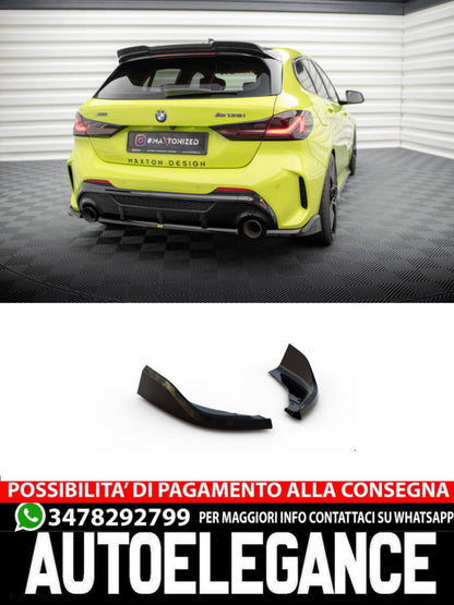 SPLITTER LATERALI POSTERIORI ADATTO PER  V.12 BMW 1 M-PACK / M135I F40  (2019 - )