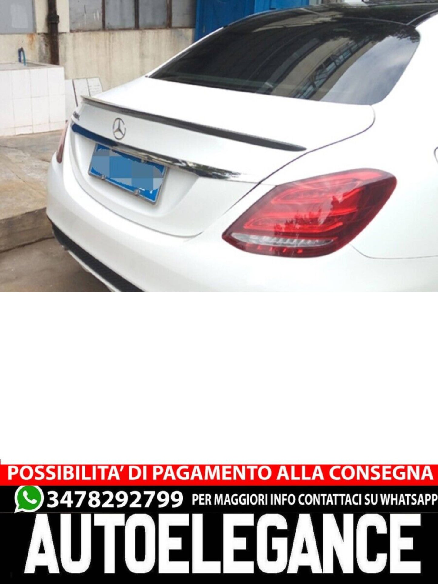 Mercedes E class W213 2016+ Sedan ALERÓN DE LA TAPA DEL MALETERO SPOILER ABS