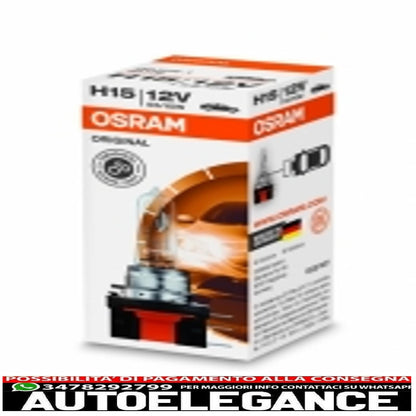 osram 64176 h15 12v 15/55w halogen headlamp cardboard box (1 unit)