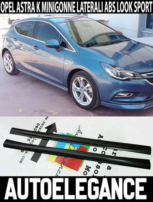 OPEL ASTRA K SPOILER SIDE SKIRTS OPC DESIGN IN ABS / PLASTIC