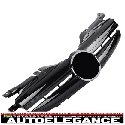 Griglia del radiatore sportiva per Mercedes R170 SLK nero lucido