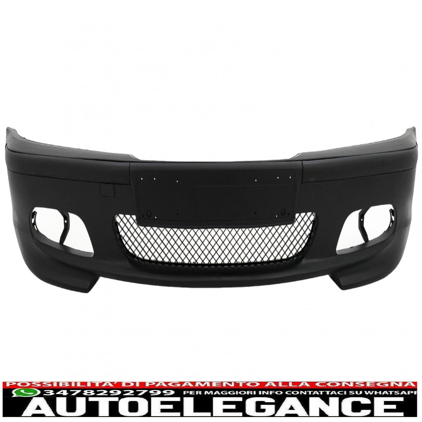 paraurti anteriore adatto per bmw serie 3 e46 berlina touring (1998-2004) m-technik m-tech modello m-sport senza fendinebbia