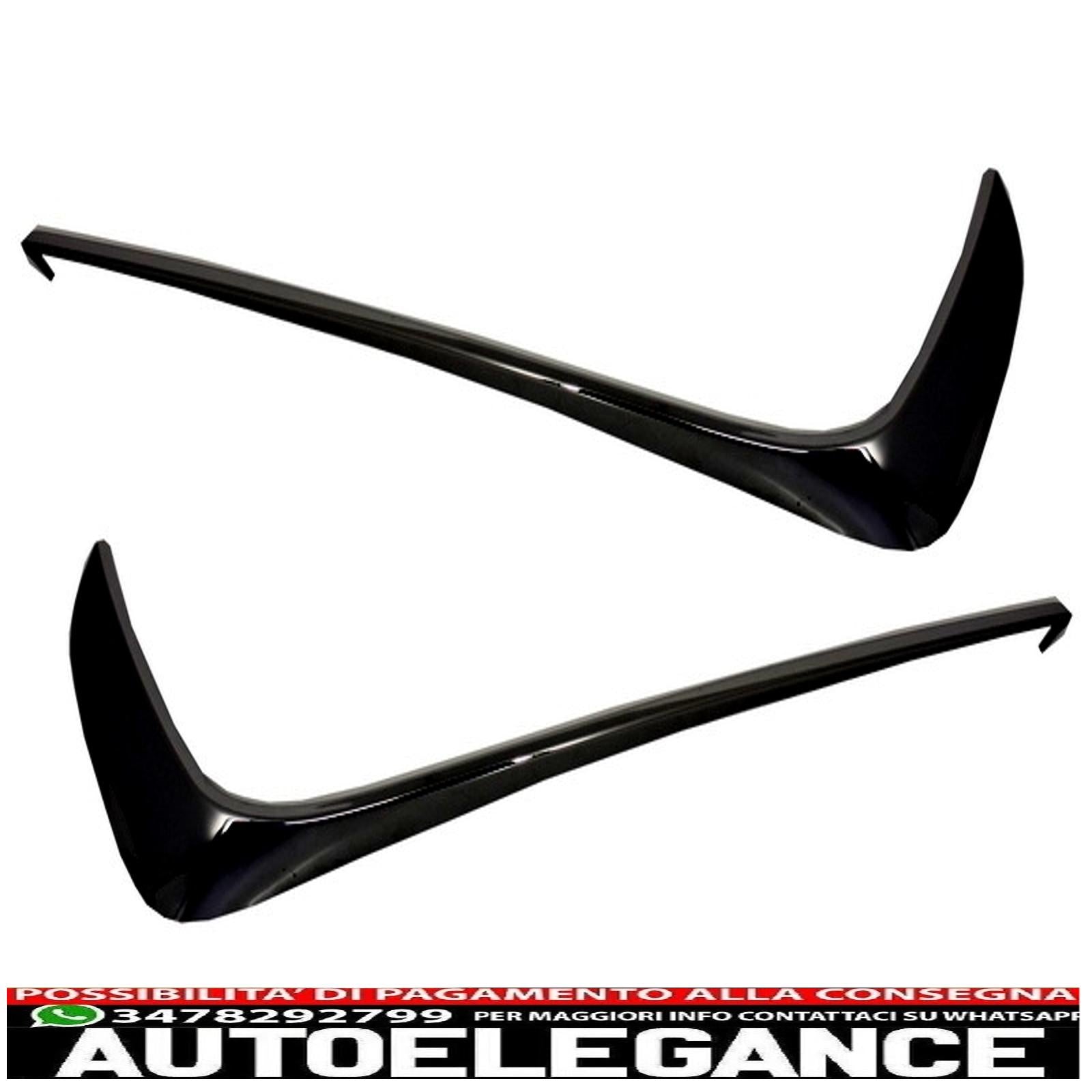 Alette splitter per paraurti anteriore adatte per mercedes w222 classe s s63 design (2013-up) edizione nera AUTOELEGANCERICAMBI
