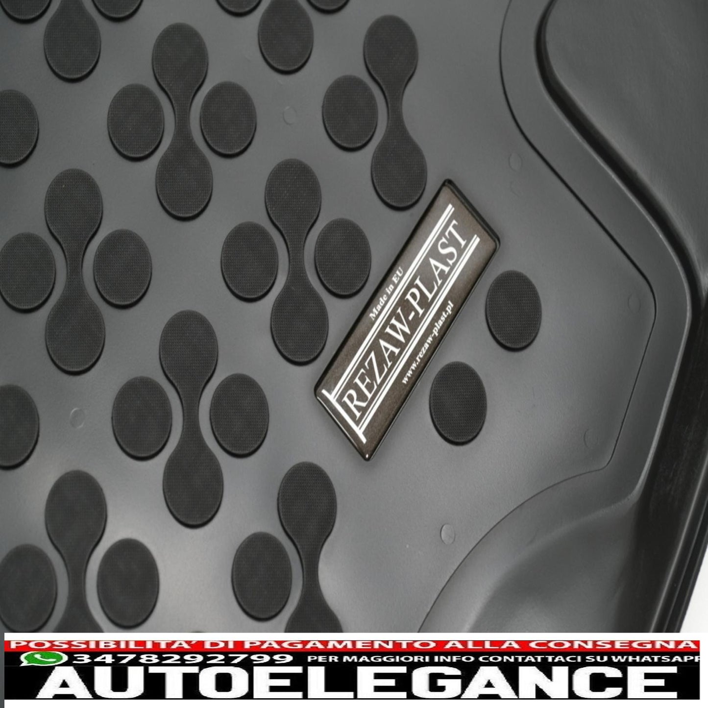 Black Rubber Trunk Mat Fit For Honda CR-V V Hybrid (2018-up)