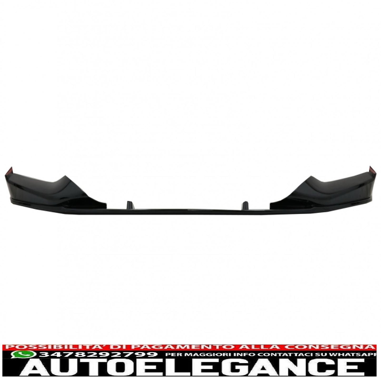 Front Bumper Spoiler Lip Fit For BMW 5 Series G30 Limousine G31 Touring (2017-2019) M Sport Design Piano Black 