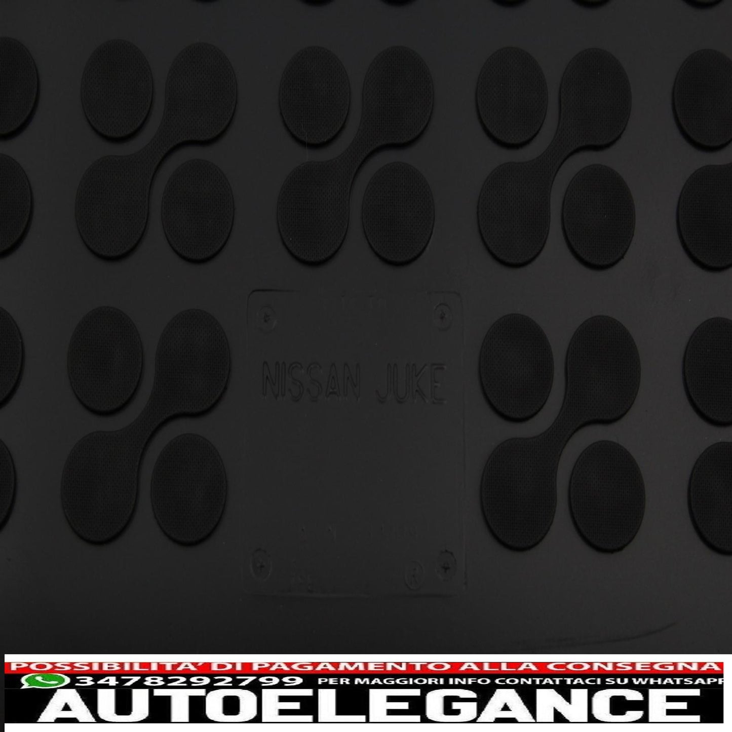 Black rubber trunk mat suitable for nissan juke (2014-2019)