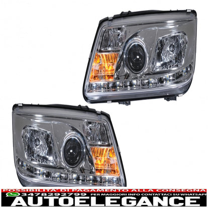 daytime running lights suitable for vw bora (09.1998-05.2005) chrome 