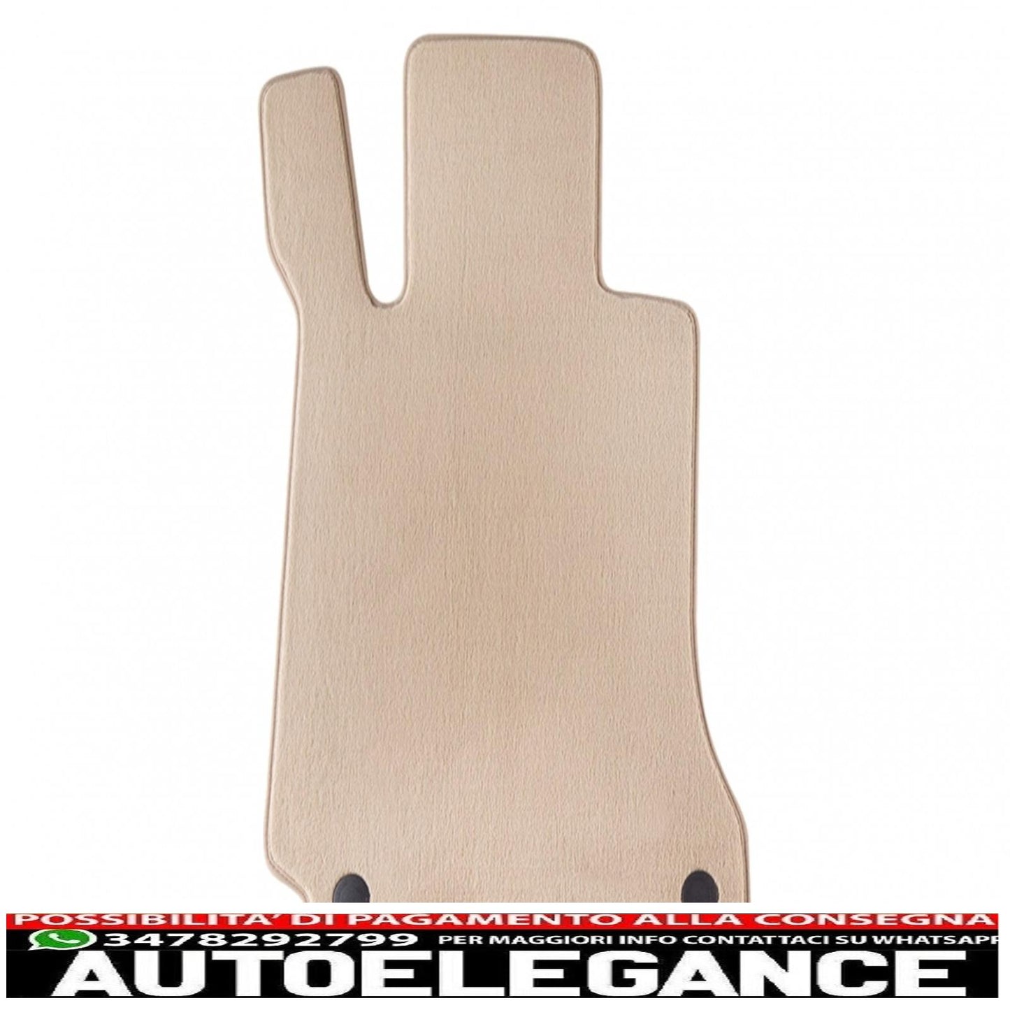 Beige floor mat suitable for mercedes c-class (w204) 03/2007-02/2014, t-modell (s204) 11/2007-08/2014