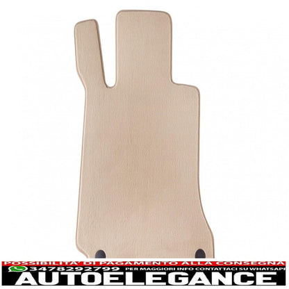 Beige floor mat suitable for mercedes c-class (w204) 03/2007-02/2014, t-modell (s204) 11/2007-08/2014
