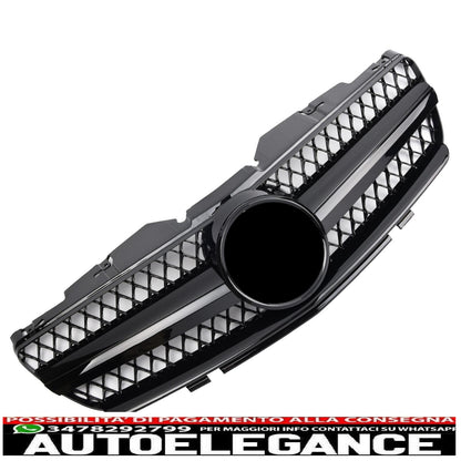 griglia sport griglia radiatore adatto per mercedes r230 sl 2001-2006 nero lucido-mostra il titolo originaletesto originalegrill sport kühlergrill passt für mercedes r230 sl 2001-2006 glanz schwarz