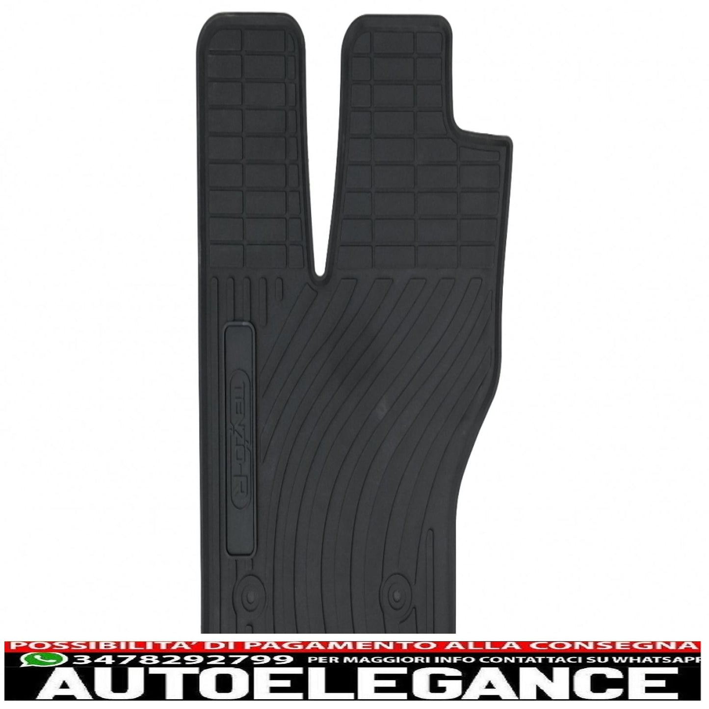Premium tenzo-r black rubber floor mats suitable for Land Range Rover Sport L494 (2013-2017)