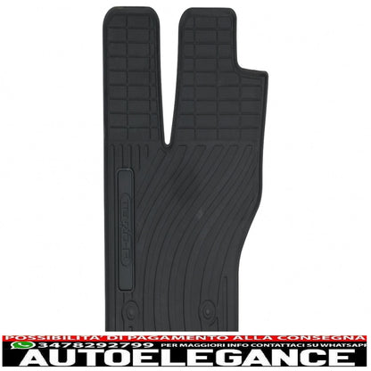 Premium tenzo-r black rubber floor mats suitable for Land Range Rover Sport L494 (2013-2017)