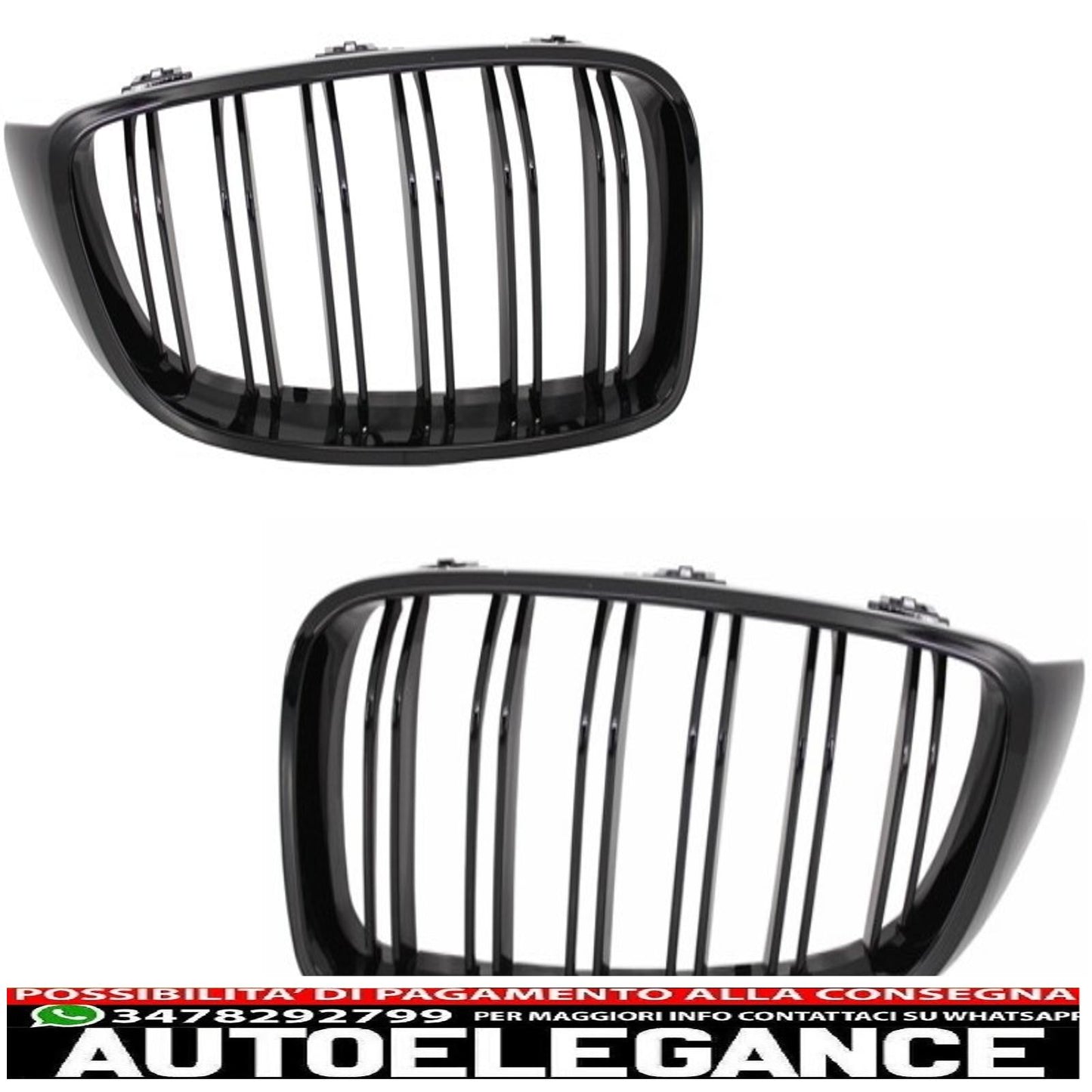 pacchetto di conversione al design M Performance griglie centrali con spoiler sul bagagliaio e coperture degli specchietti adatto per BMW Serie 4 Coupé F32 (2013-up) diffusore d'aria nero opaco