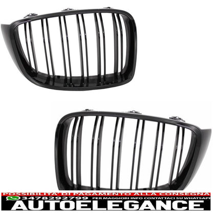 pacchetto di conversione al design M Performance griglie centrali con spoiler sul bagagliaio e coperture degli specchietti adatto per BMW Serie 4 Coupé F32 (2013-up) diffusore d'aria nero opaco