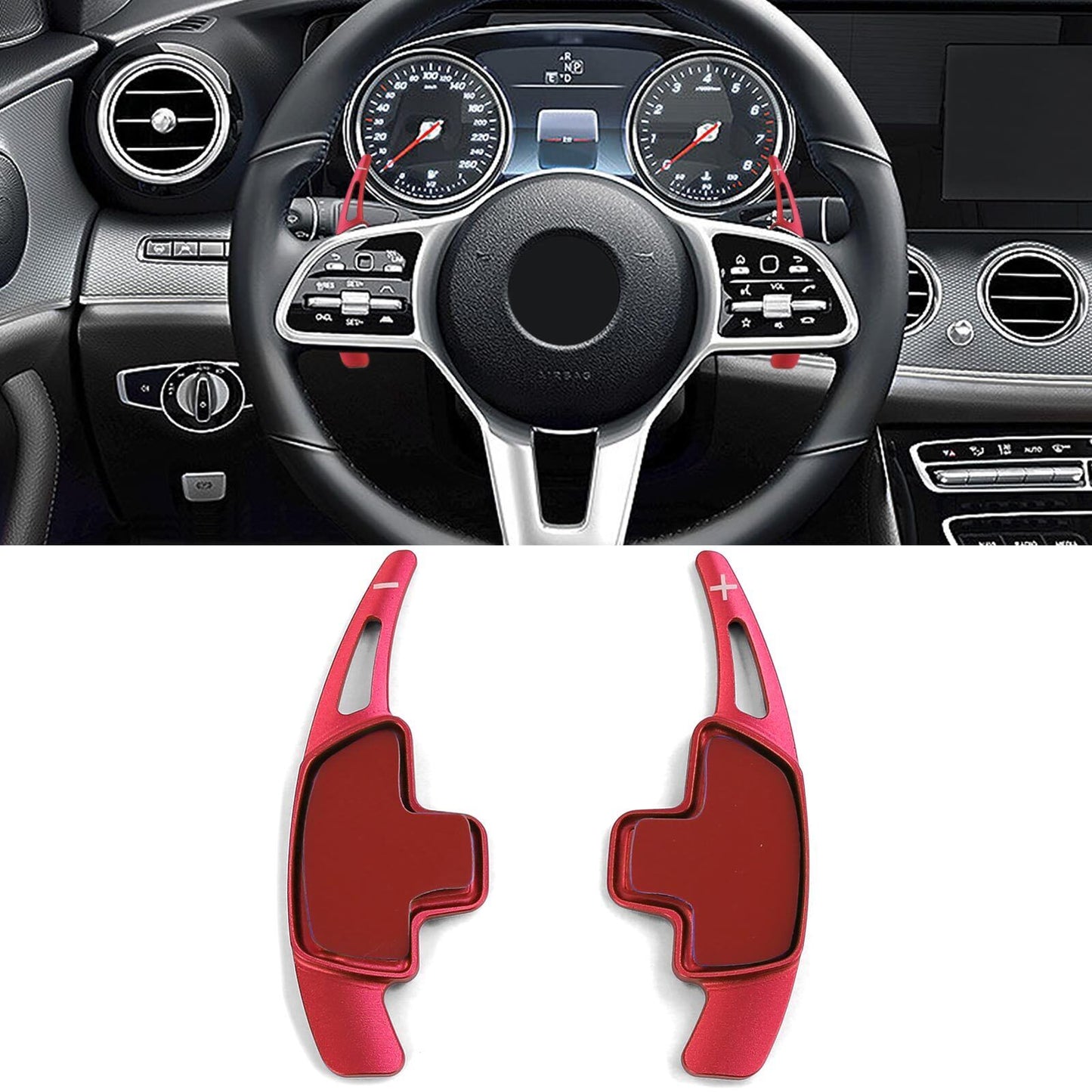 Red Aluminum Gear Shift Extension for Mercedes GLE W166 C292 C167 GLS X166