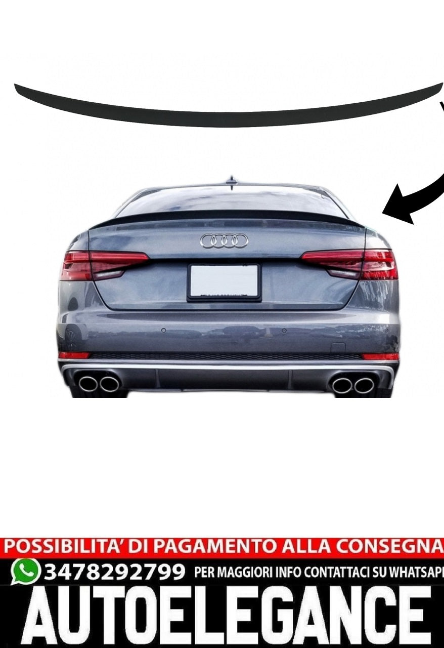 Boot Spoiler Suitable for AUDI A4 B9 Sedan (2016 Onwards) 