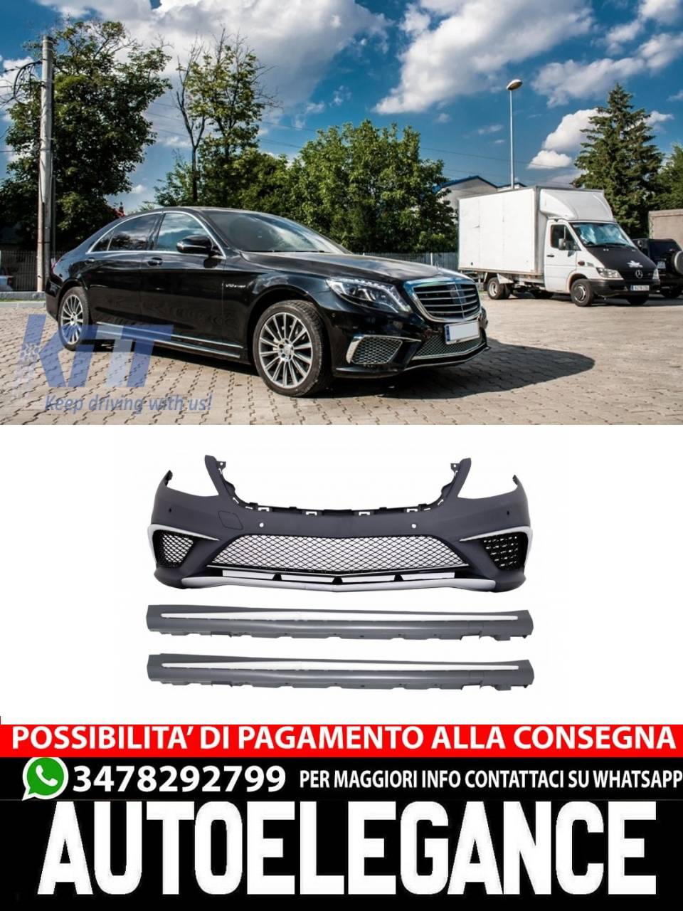 Front Bumper Suitable for MERCEDES Benz W222 S-Class 2013-06.2017