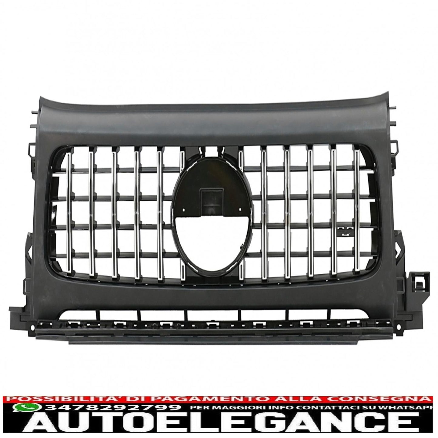 griglia anteriore con coperture dei fari adatta per mercedes classe g w464 w463a g63 amg (06.2018-up) gt-r design panamericana
