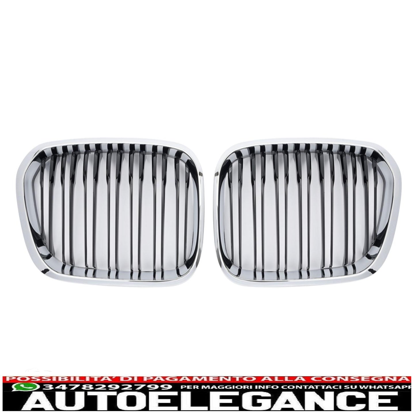adatto per bmw serie 1 f20 f21 da 15 griglia radiatore doppia barra cromata nero-mostra il titolo originaletesto originalepasst für bmw 1er f20 f21 ab 15 kühlergrill doppelsteg chrom schwarz AUTOELEGANCERICAMBI