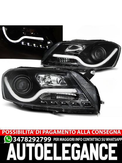 BLACK HEADLIGHT TUBE for VW PASSAT B7 10.10-10.14 