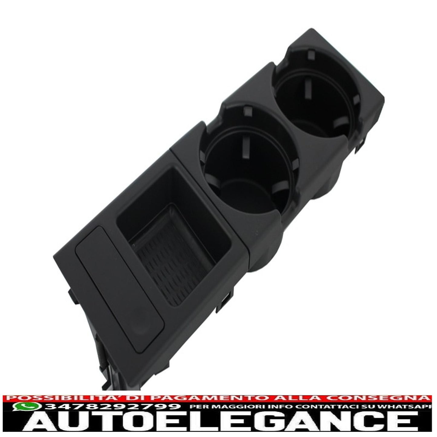 cup holder and coin holder suitable for bmw 3 series e46 (1998-2005) black