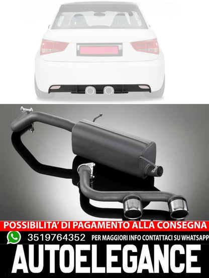 Diffusore con set terminali di scarico adatto per Audi A1