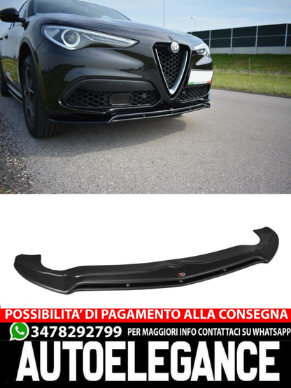 SPLITTER ANTERIORE ADATTO COMPATIBILE PER V.2 ALFA ROMEO STELVIO (2016 - 2020)