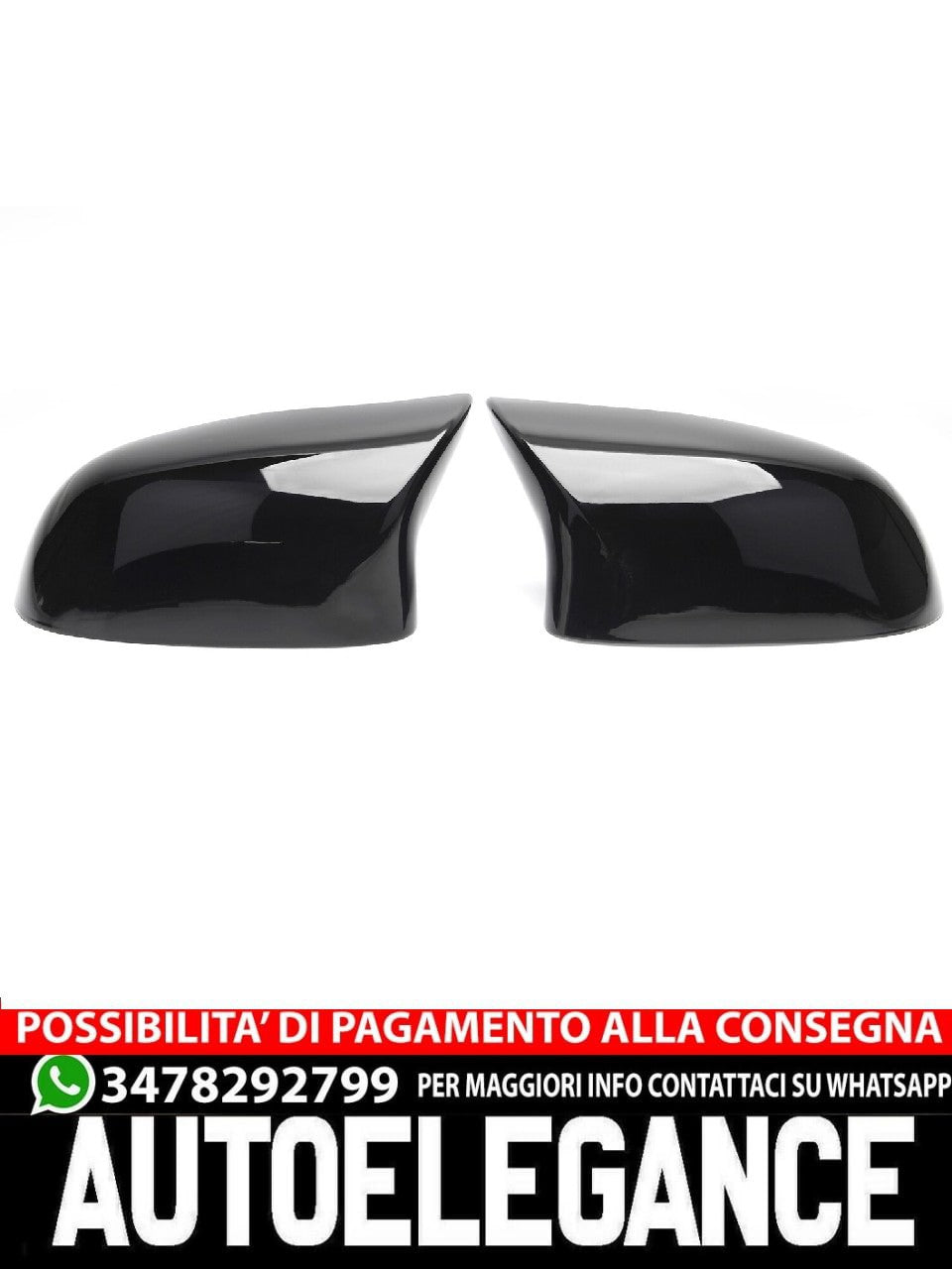 Calotte degli specchietti neri sport per il cambio si adattano per BMW F25 AUTOELEGANCERICAMBI