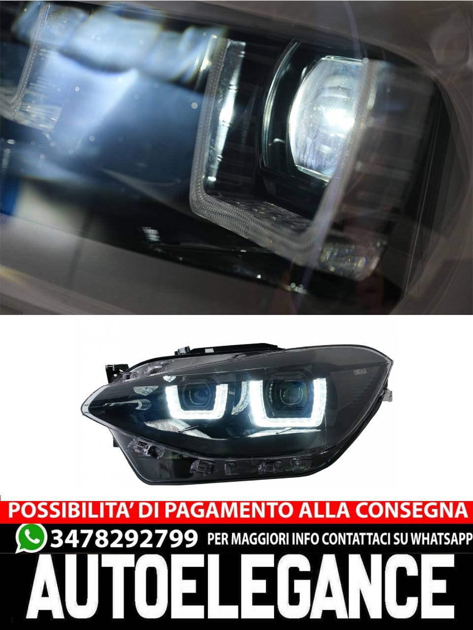 Fari Osram LEDriving Full LED adatti per BMW Serie 1 F20 F21 (06.2011-03.2015)