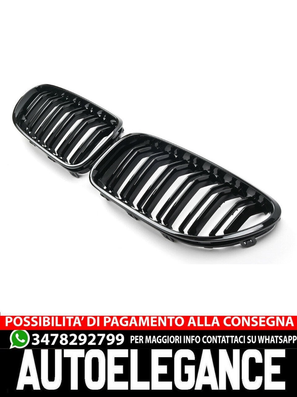 GRIGLIA PER BMW SERIE 6 F06 F12 F13 SPORT NERO LUCIDO