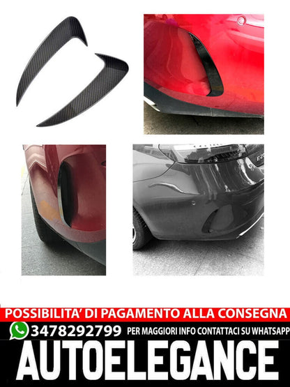 AMG LOOK AERO FLAPS CARBON LOOK posteriore per Mercedes C238 A238 Classe E