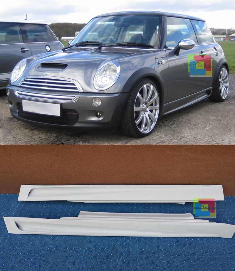 MINIGONNE LATERALI MINI R56 + R53 2001-2009 SPOILER SOTTO PORTA LOOK SPORTIVO -