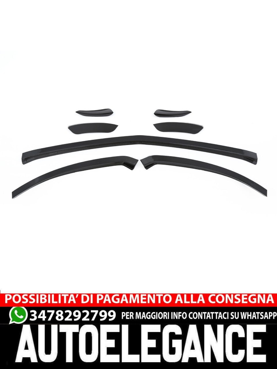 Per Mercedes W177 Classe A anteriore AMG OTTICA AERO FLAPS NERO