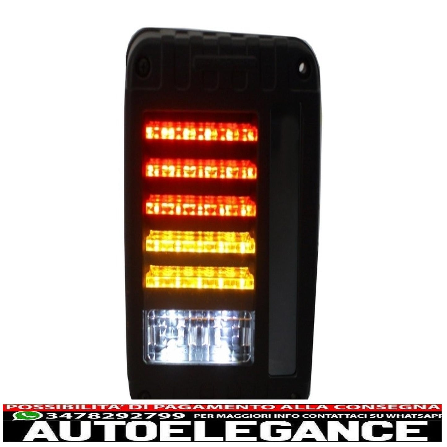 fanali posteriori full led adatti per jeep wrangler rubicon jk (2007-2017)