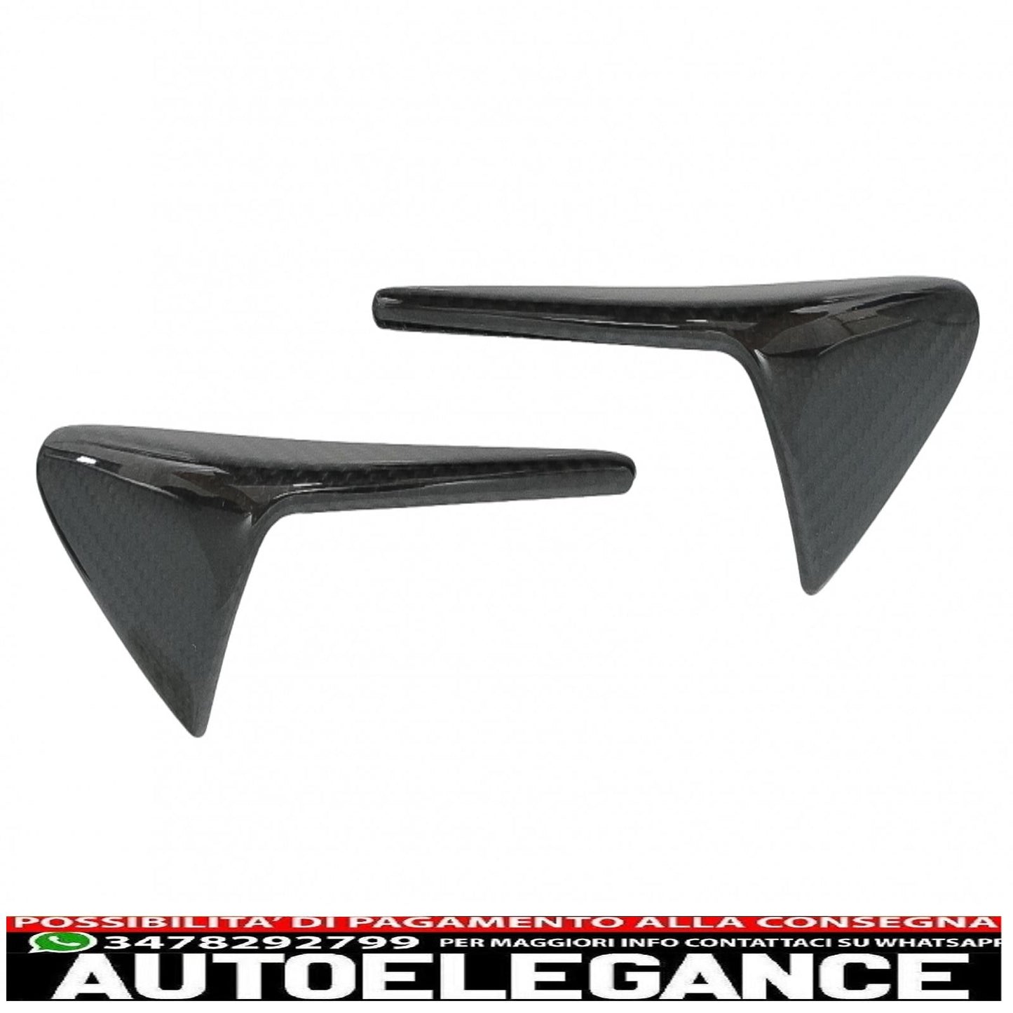 Trunk Spoiler with Turn Signal Covers, Side Marker Lights and Additional Front Spoiler, Suitable for Tesla Model 3 (2017-up)