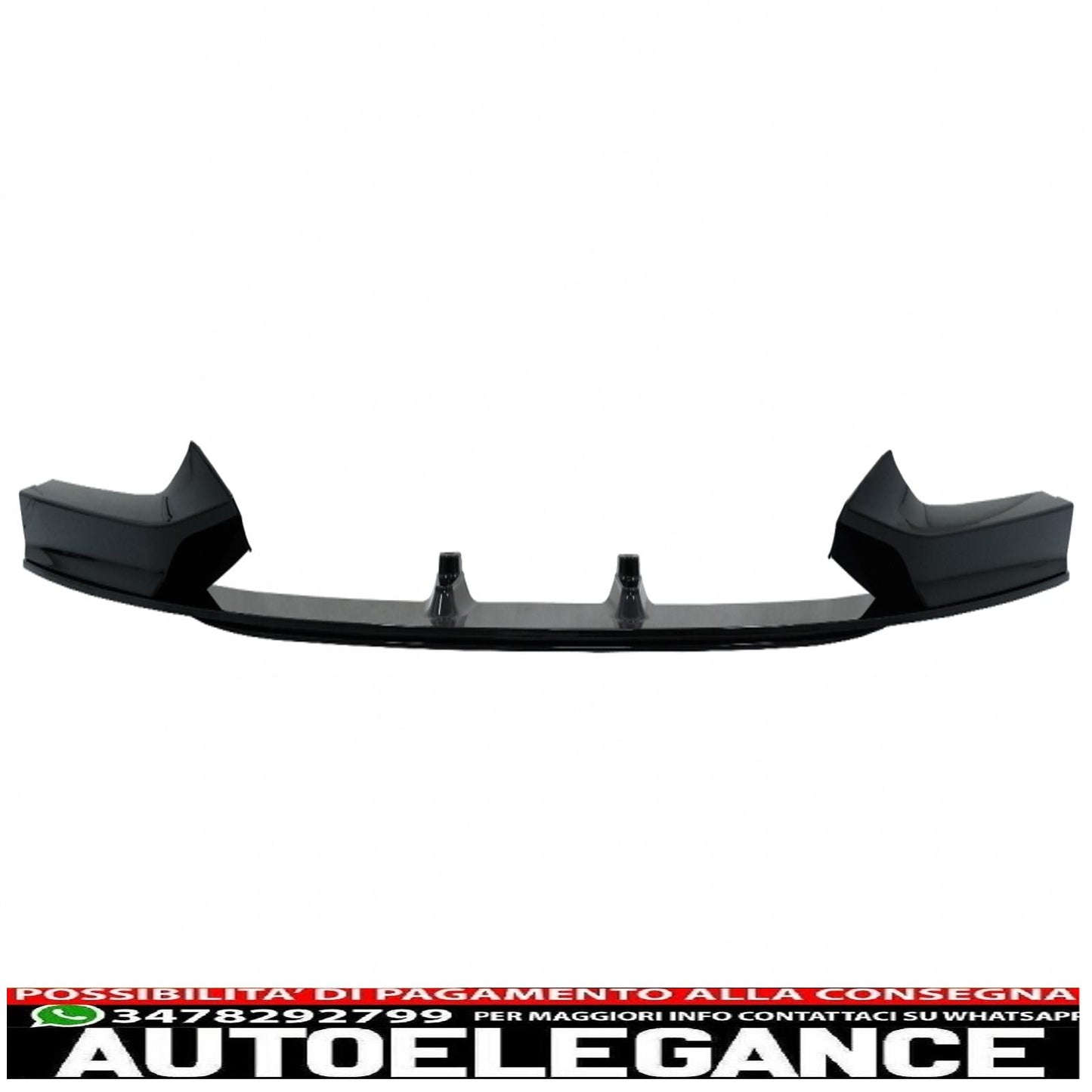 Front bumper spoiler lip suitable for bmw 2 series f22 f23 (2013-) coupe cabrio m-performance design piano black